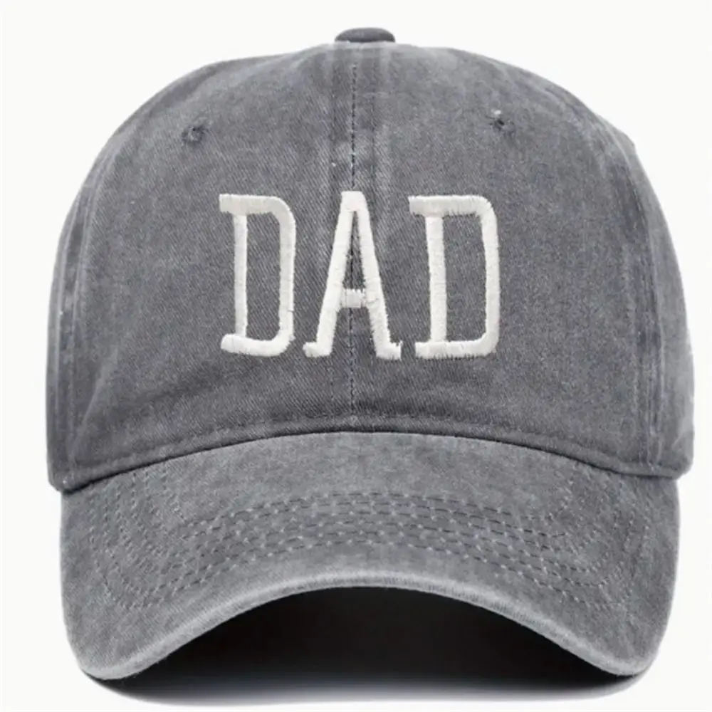 Mode DAD MOM Borduren Baseball Caps Verstelbare Hiphop Baseball Hoeden Verontruste Faded Cap Vintage Zonnebrandcrème Hoeden