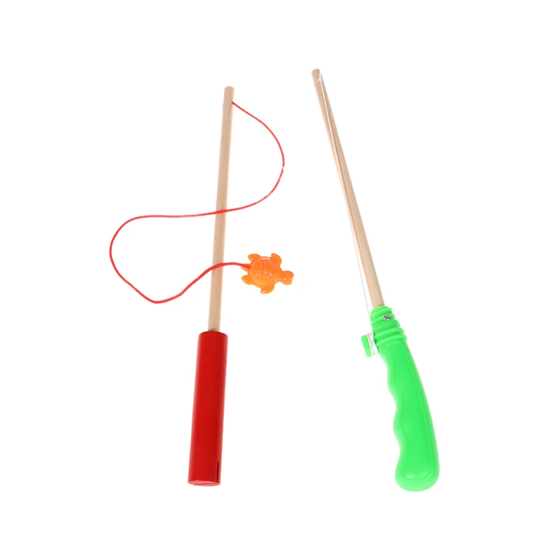 

Детская Магнитная рыболовная игрушка, детская удочка, удлиненная деревянная удочка, встроенная искусственная Рыбалка