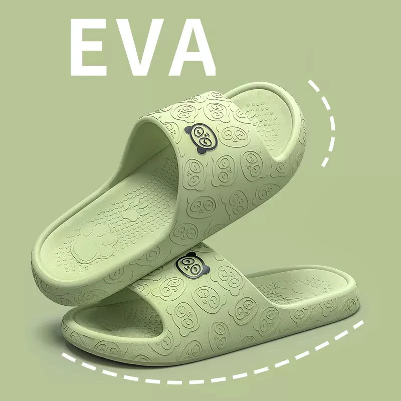 Eva Soft Sole Chunky Platform Slippers Women 2024 Summer Thick Sole Cloud Slides Beach Sandals Woman Non-Slip Outdoor Flip Flops