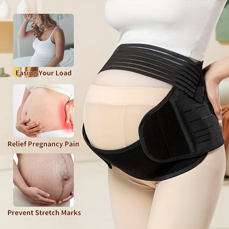 Pregnancy Support Belt,3 in 1 Pain Relief for Back, Pelvic Hips,Comfortable Abdominal Support,Designed for Growing Bellies