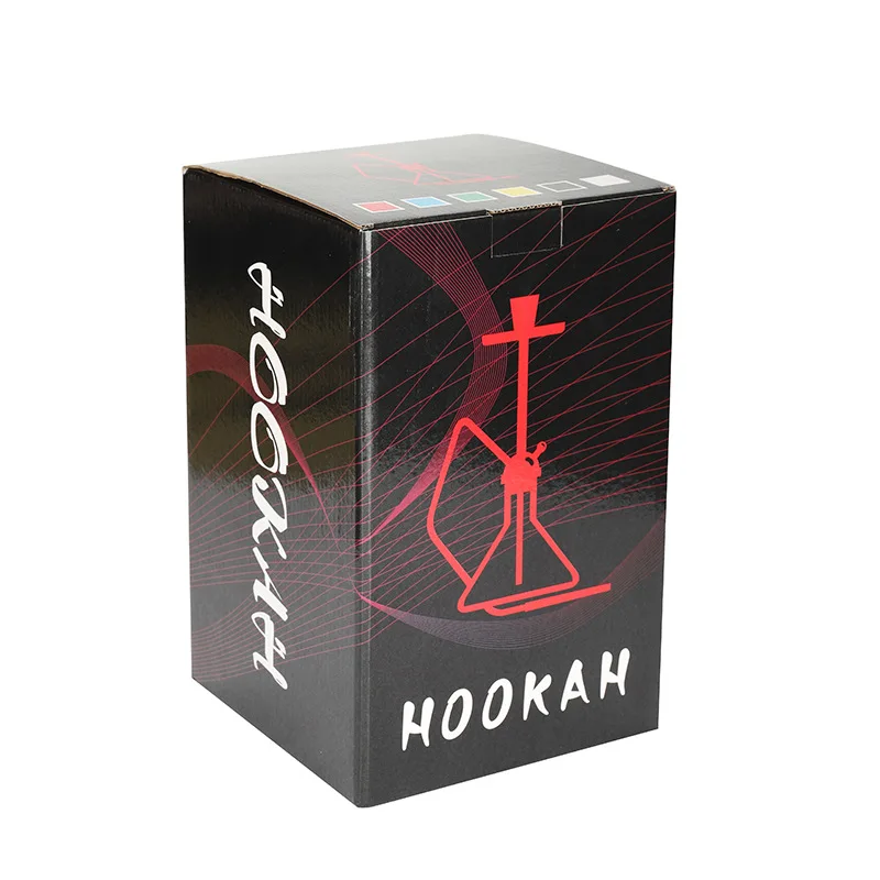 Color Random Shisha Hookah Acrylic High Quality Single Tube Shisha Hookah For Bar Party Private Use Hookah