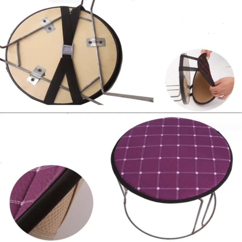 Home Chair Seat Cushion Pad Round Chair Cushion Home Kitchen Office Chair Seat Pads Cushion Diam 30cm