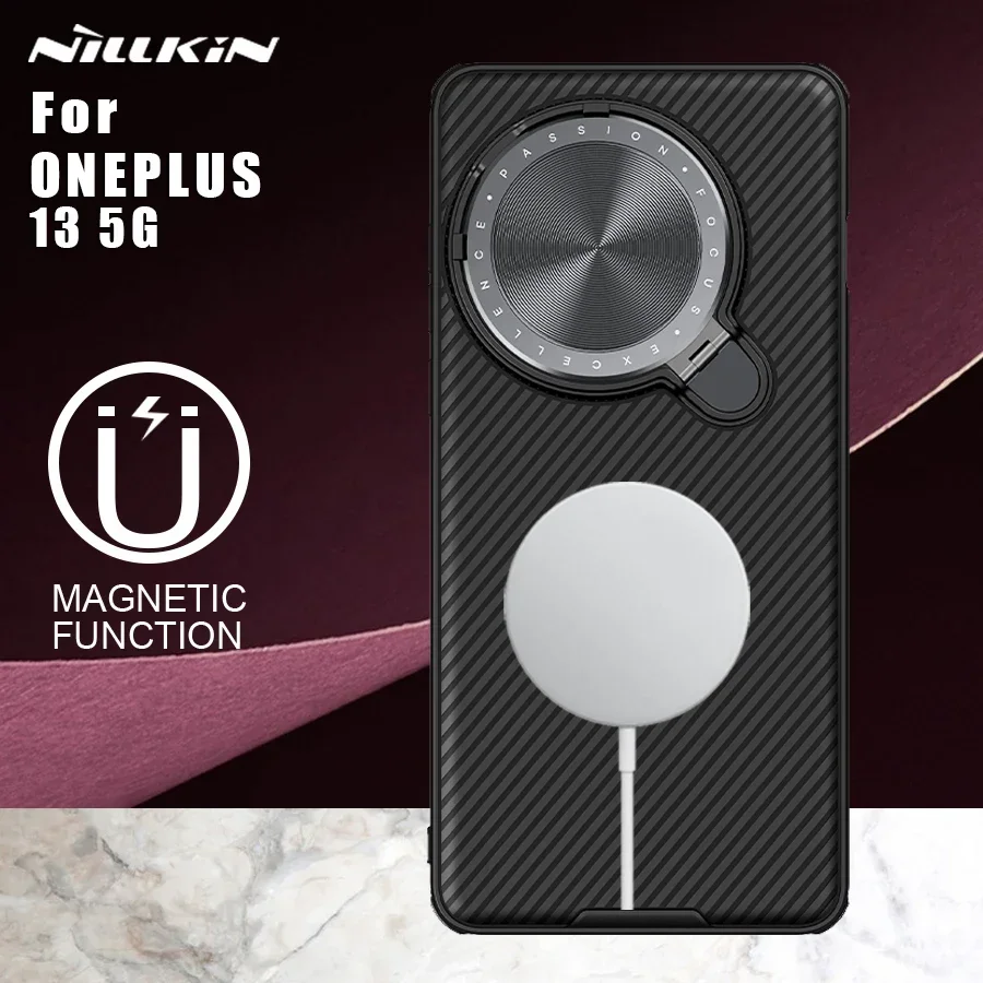 

Nillkin for OnePlus 13 5G Magnetic Case CamShield Prop Camera with Stand Protector Shockproof Back Cover