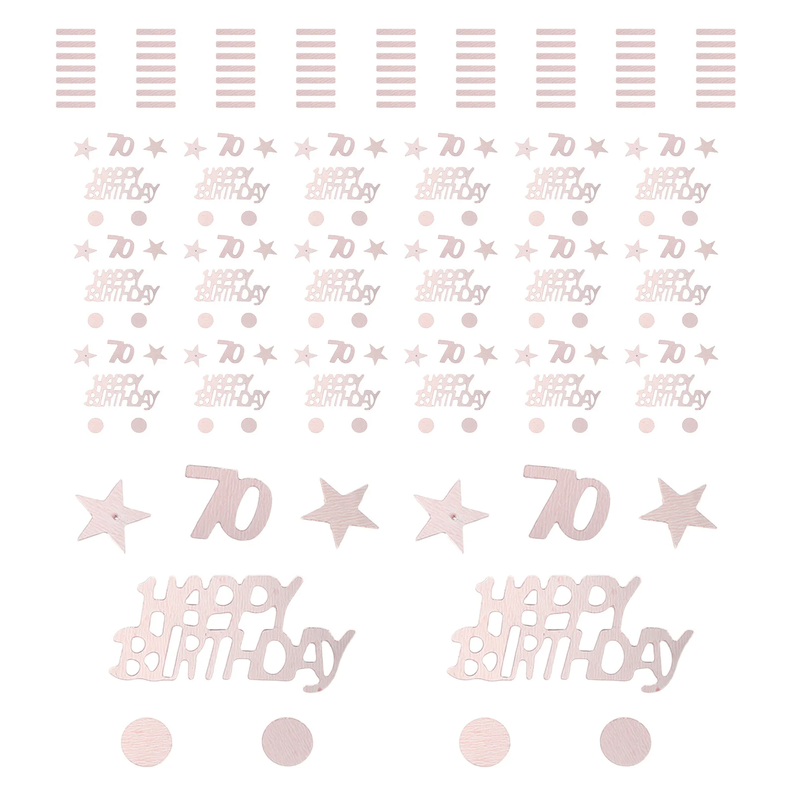 

1 set 1 Set 45G Birthday Table Confetti Decorations Star Round Dots Scatters For 70Th Party Supplies Pvc Sequins Celebration