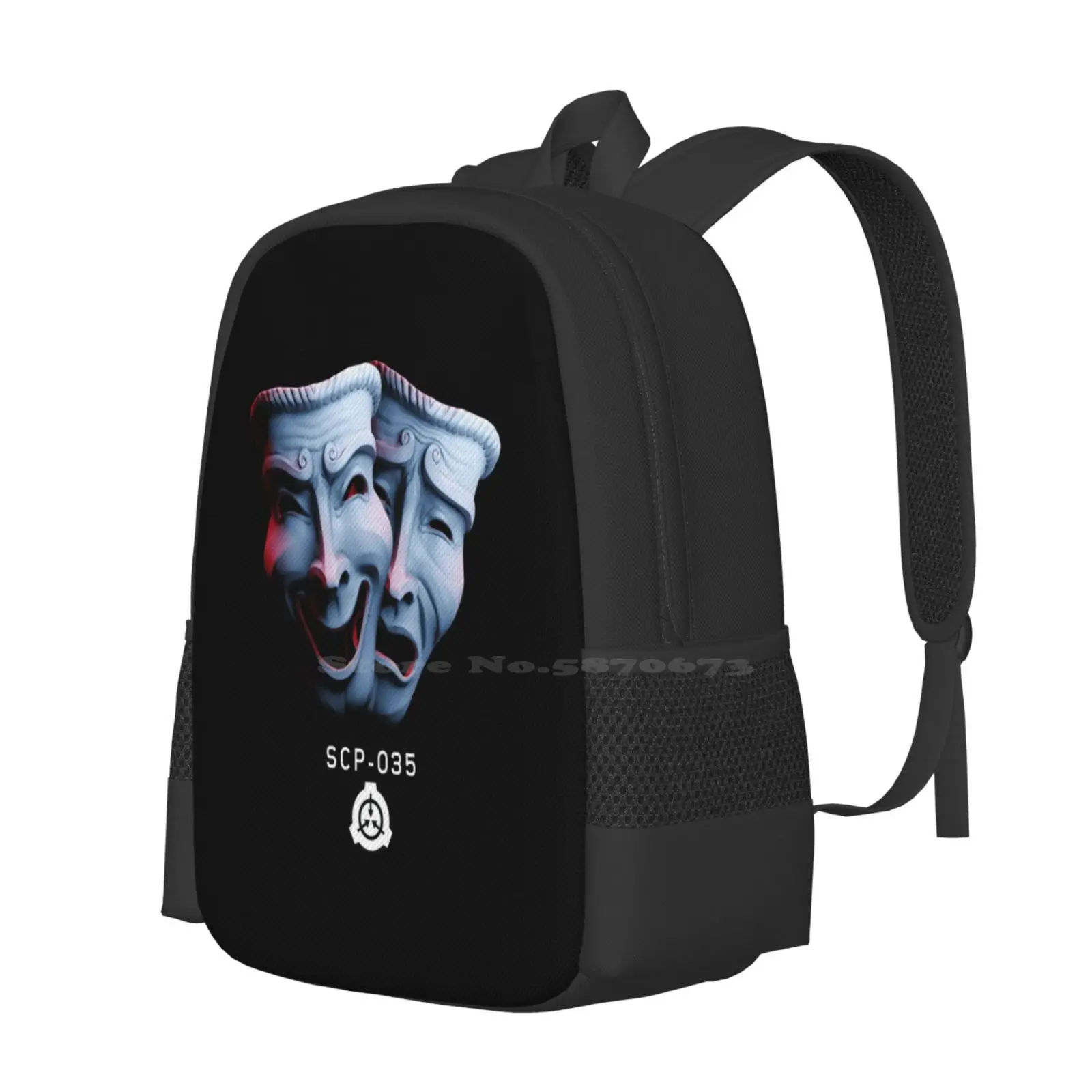 Scp-035-Dual Masks New Arrivals Unisex Bags Student Bag Backpack Scp 035 Possessive