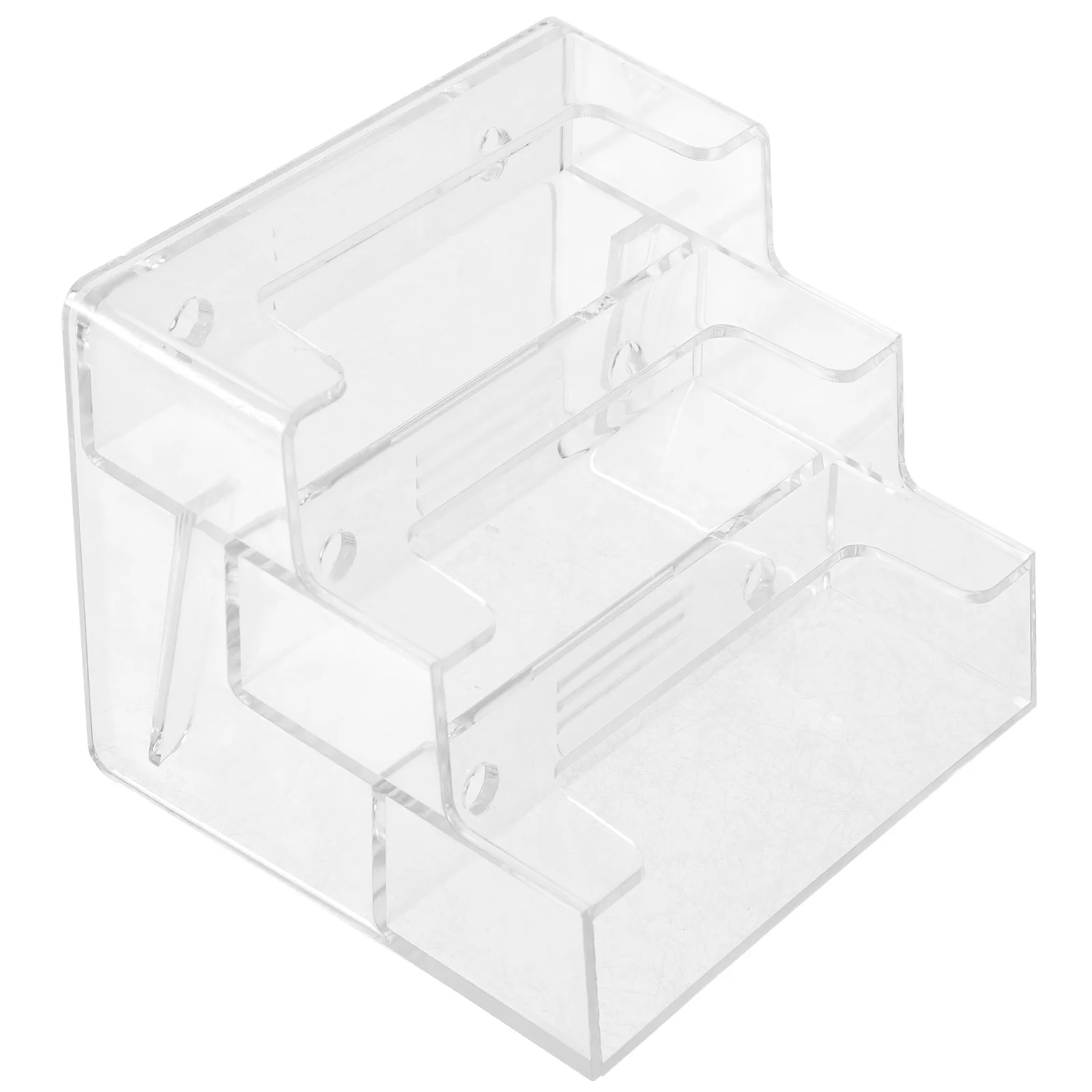 Multi-layer Business Card Box Holders Visiting Clear Stand Organizer for Desk Acrylic Office