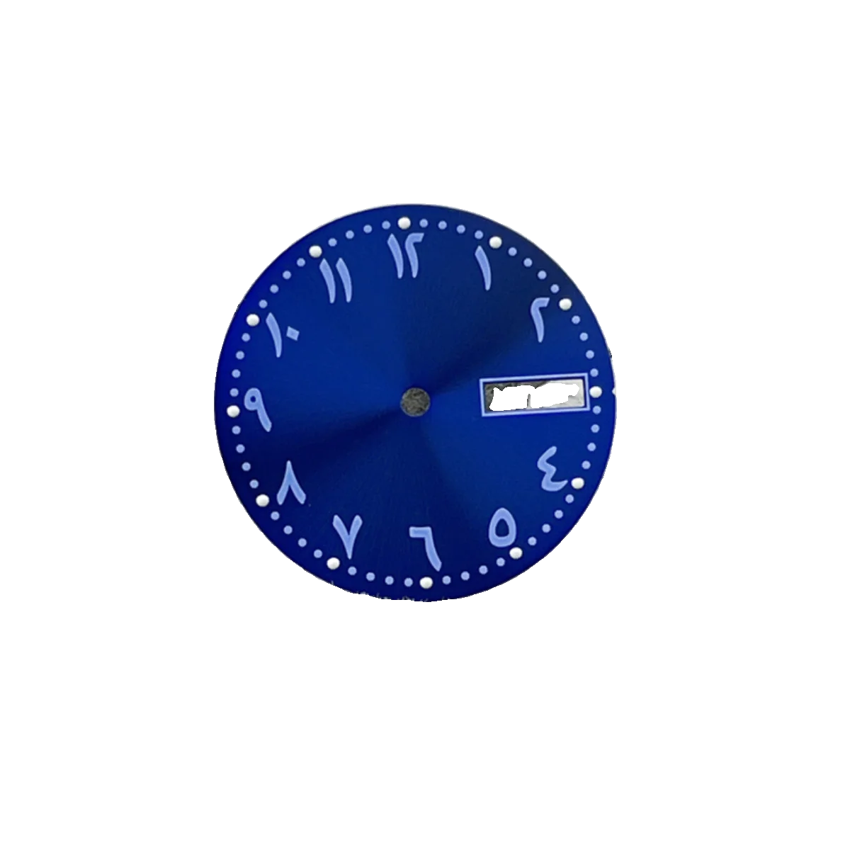 NH36 28.5mm Watch Dial Double Date Watch Faces with Green Luminous Modification Parts for NH36/4R36/7S26 Movement