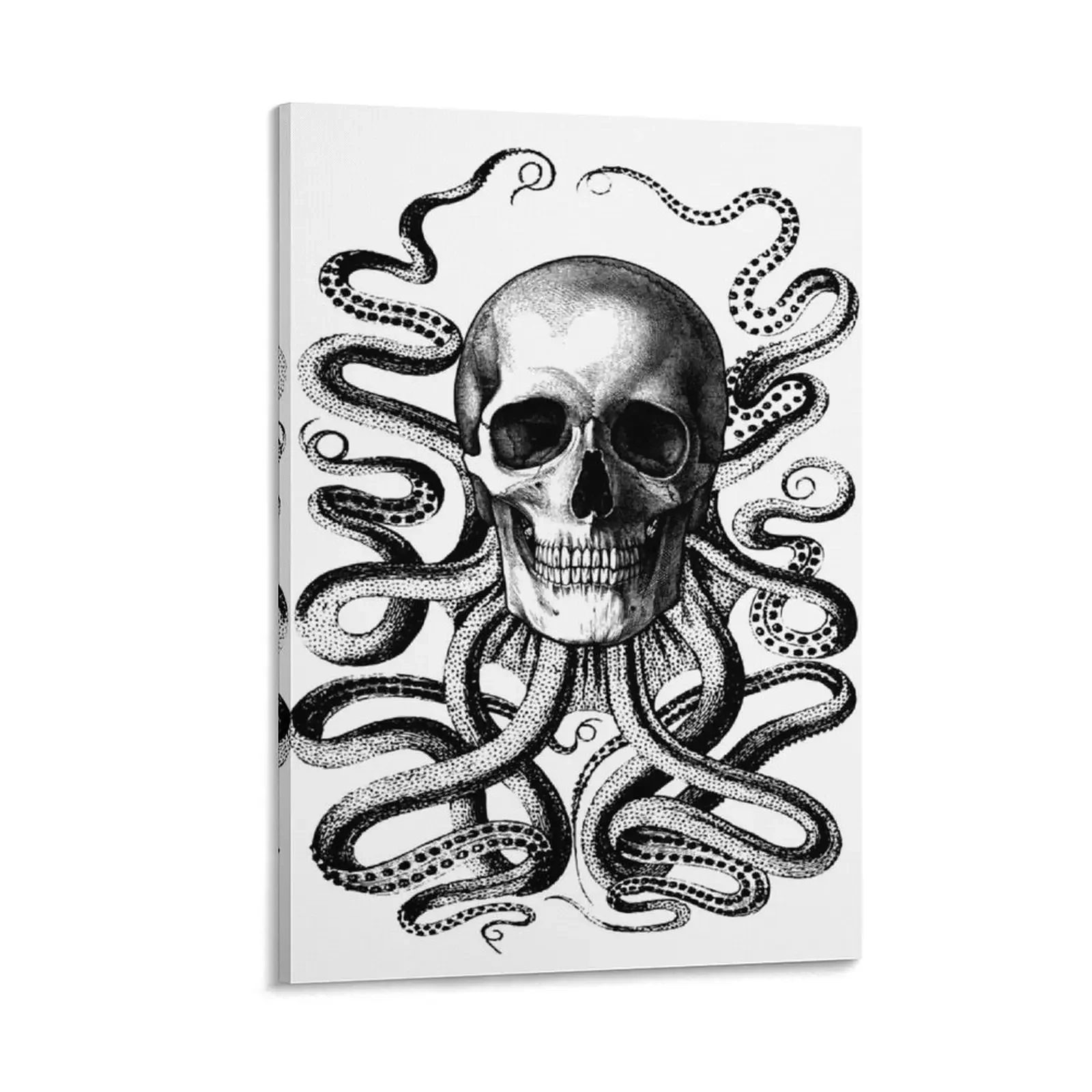 

Octopus Skull Canvas Painting painting anime room decor