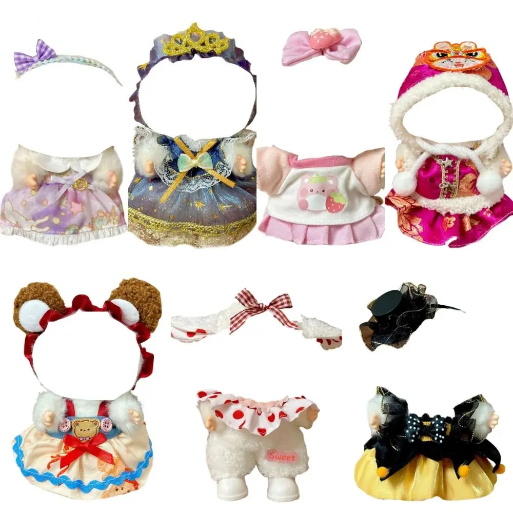 

Fashion Multi Color Doll Clothes Replacement DIY Princess Dress Sets Handmade Plush Toy Decoration Cotton Doll