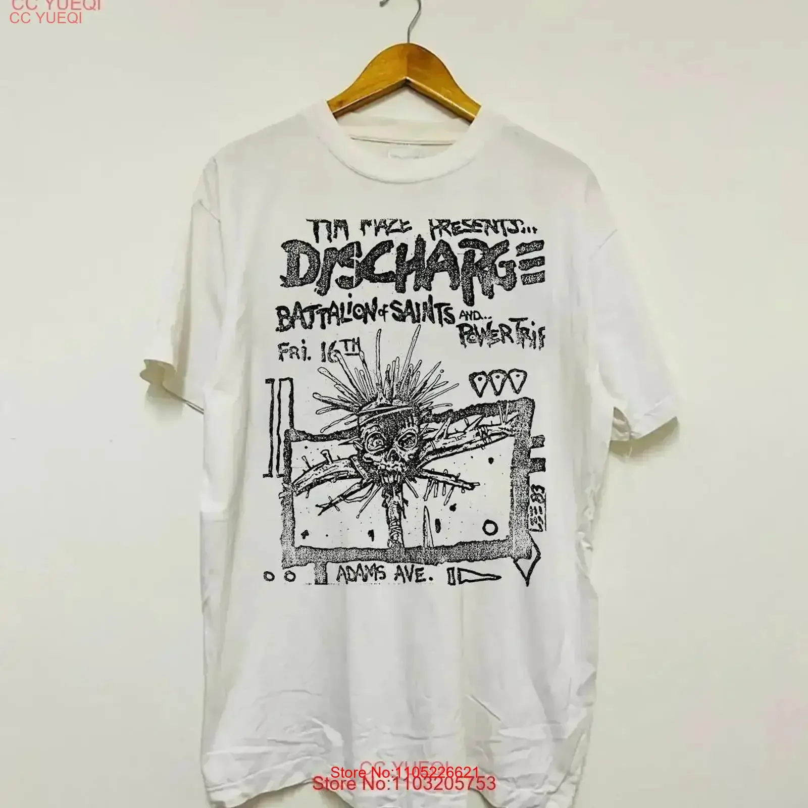Discharge Band Battalion of Saints T Shirt Cotton S 2345XL PR428 vintage Washed Breathable Soft Comfortable  vintage Washed