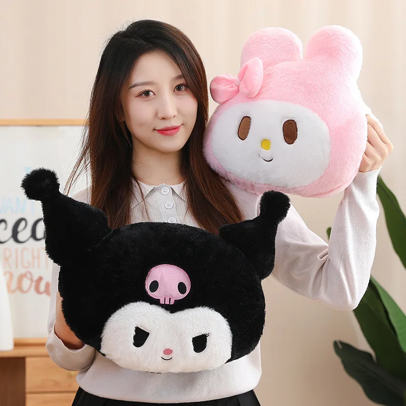 Sanrio Cartoon Pom Pom Purin Pochacco Kuromi My Melody peluche bambola inverno caldo mani tenere cuscino cuscino Kawaii regalo di compleanno