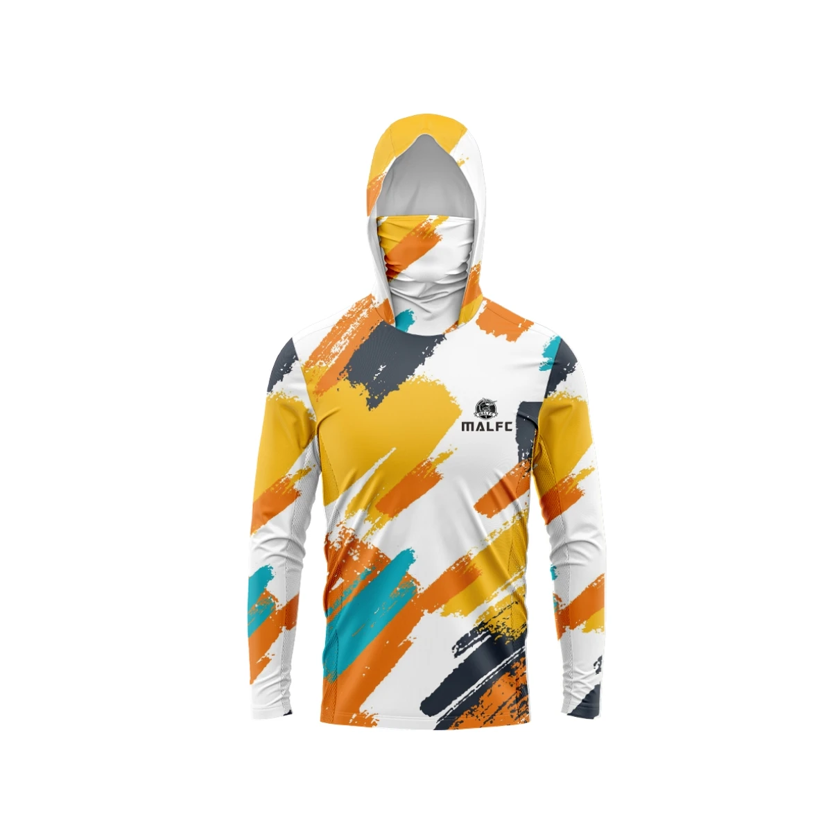 MALFC الرجال هود الصيد قميص طويل الأكمام الصيد تي شيرت الأشعة فوق البنفسجية حماية ملابس الصيد #3