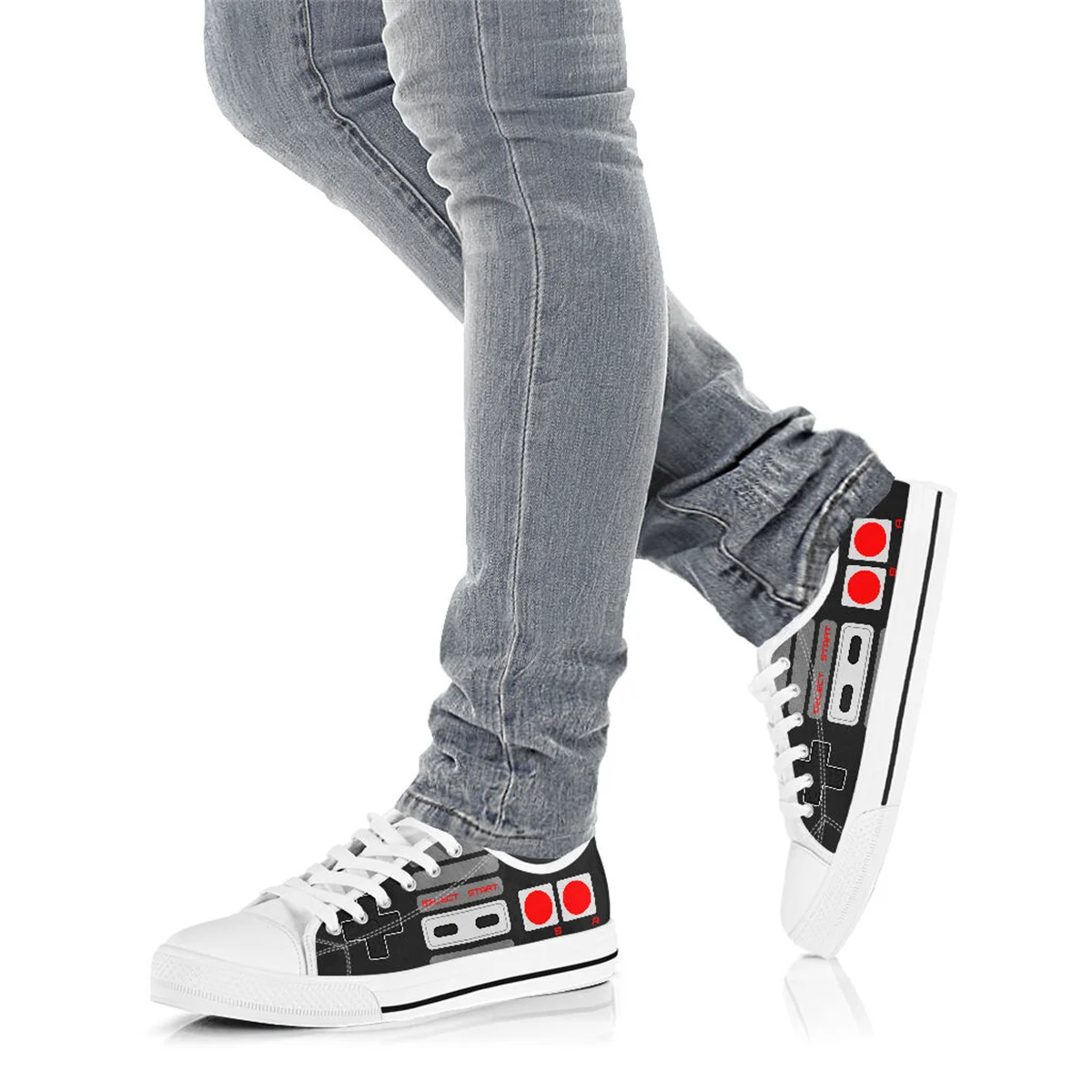 Women Casual Shoes New White Game Design Sneakers Breathable Flower Lace-Up Women Sneakers Women Shoes Fashion