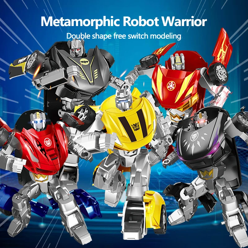 1pc dual-form high-tech animation movable combat mecha doll assembly car model toy series accessories children's toy gifts