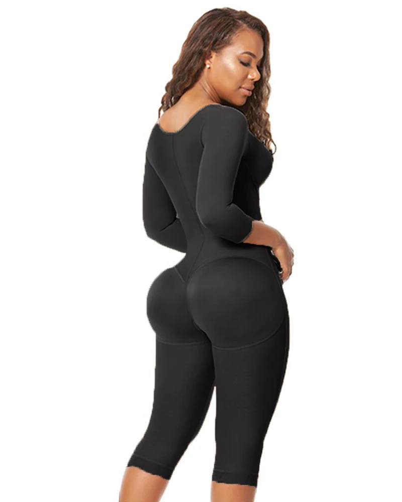 Full Body Shaper High Compression Shapewear Girdle With Brooches Bust For Postpartum Slimming Sheath Belly Fajas Colombianas