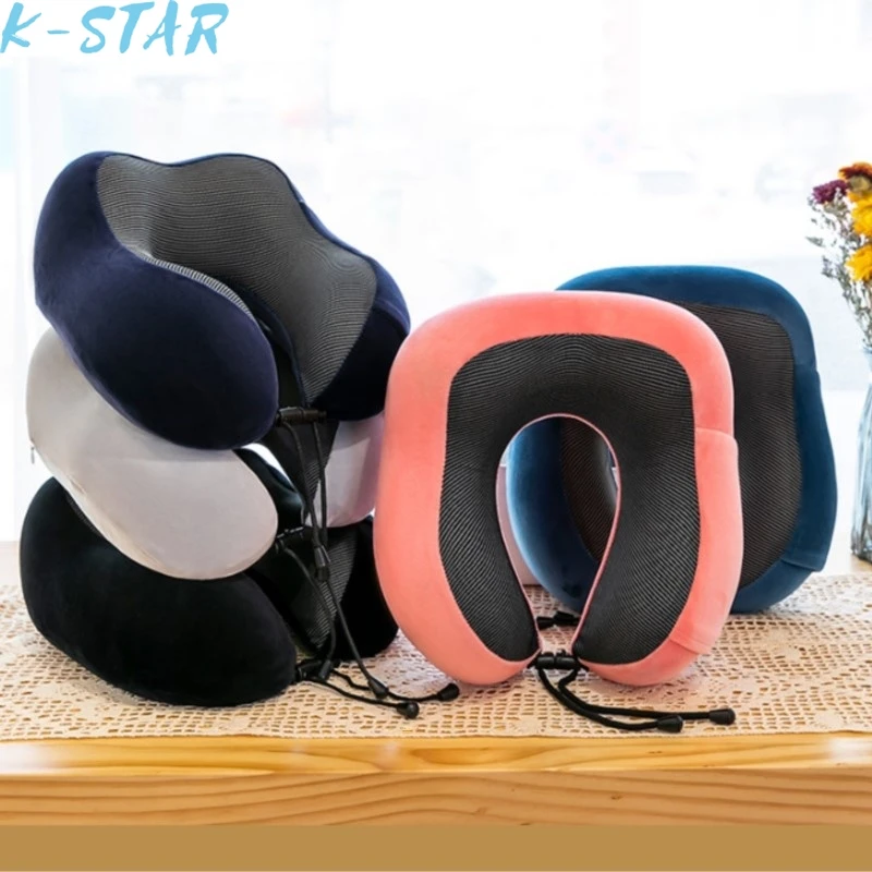 

K-star New Type Portable Memory Cotton U-shaped Pillow Travel Neck Pillow Protection Neck Pillow Slow Rebound 2024 Hot Sale