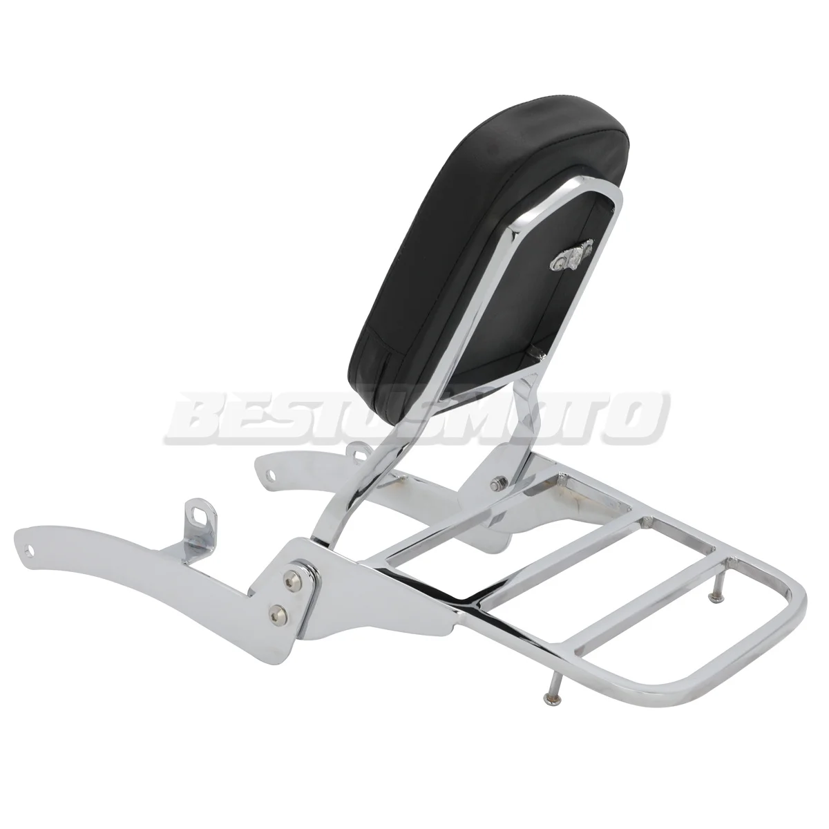 Motorcycle Detachable Passenger Rear Backrest Sissy Bar With Luggage Rack For Yamaha Virago XV535 XV400 XV 400 535 All Years