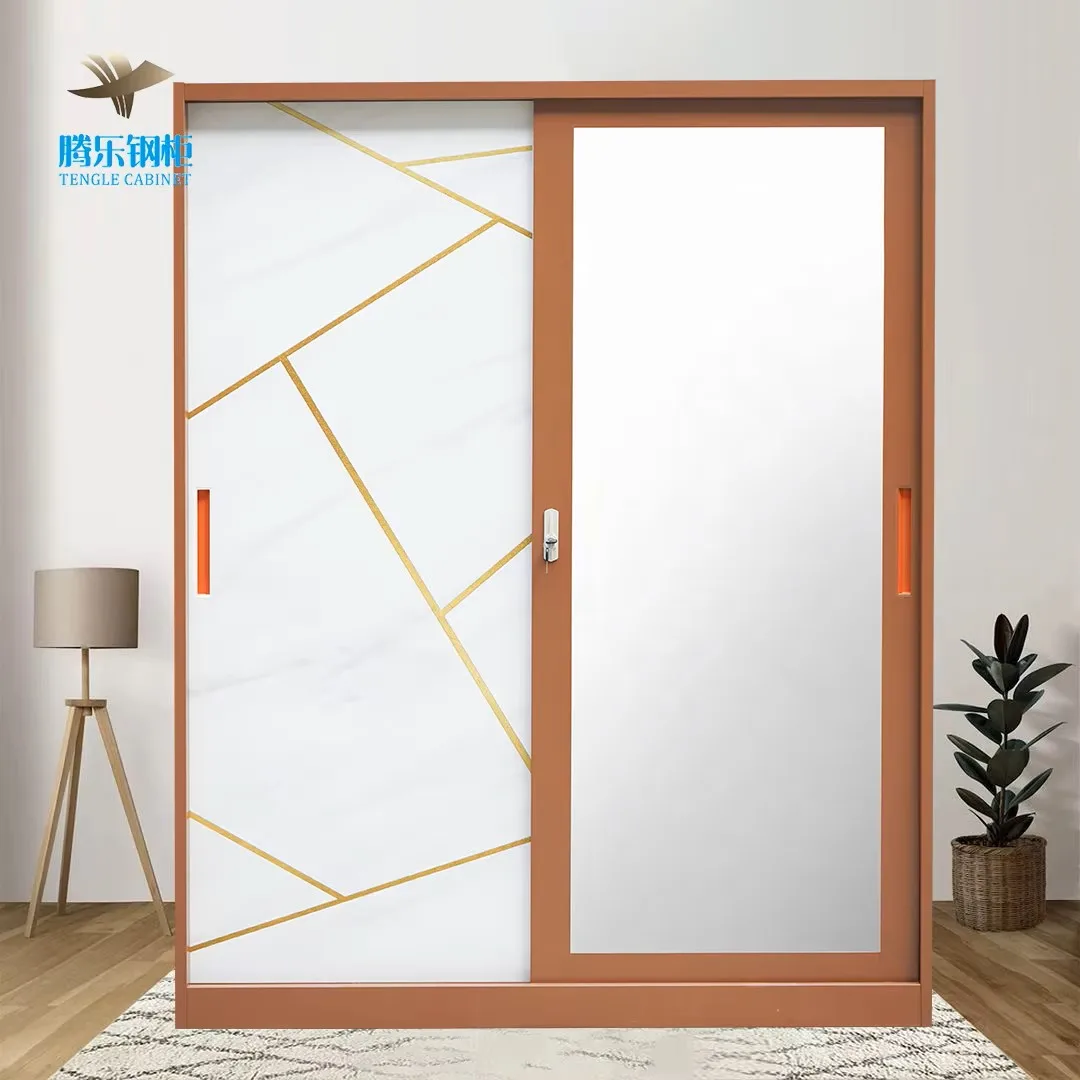 High Quality Modern Custom Pattern Sliding Door Wardrobe For Bedroom Home Bar Gym & Basement Clothing Storage For Hospital Use
