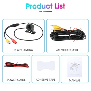 Car's rear view camera, 1920x1080p HD AHD Reverse Camera, 170 degree Fisheye lens, Starlight Night Vision, Universal Vehicle Camera 5 Main Sales Camaras Anti Theft Car - №1