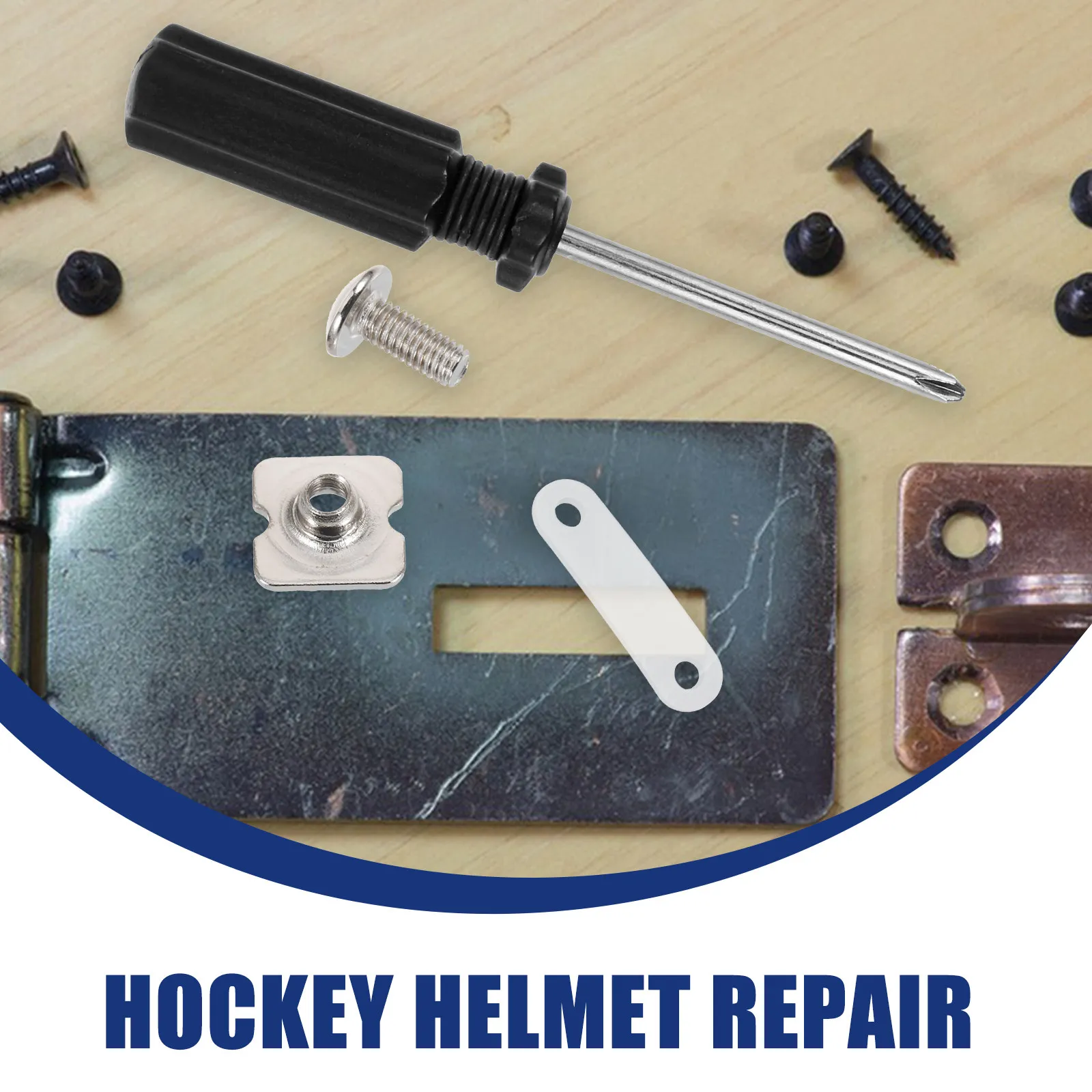Hockey Repair Kit – Stainless Steel Clips & Screws for Baseball, Softball, Multi-Sport Field Maintenance