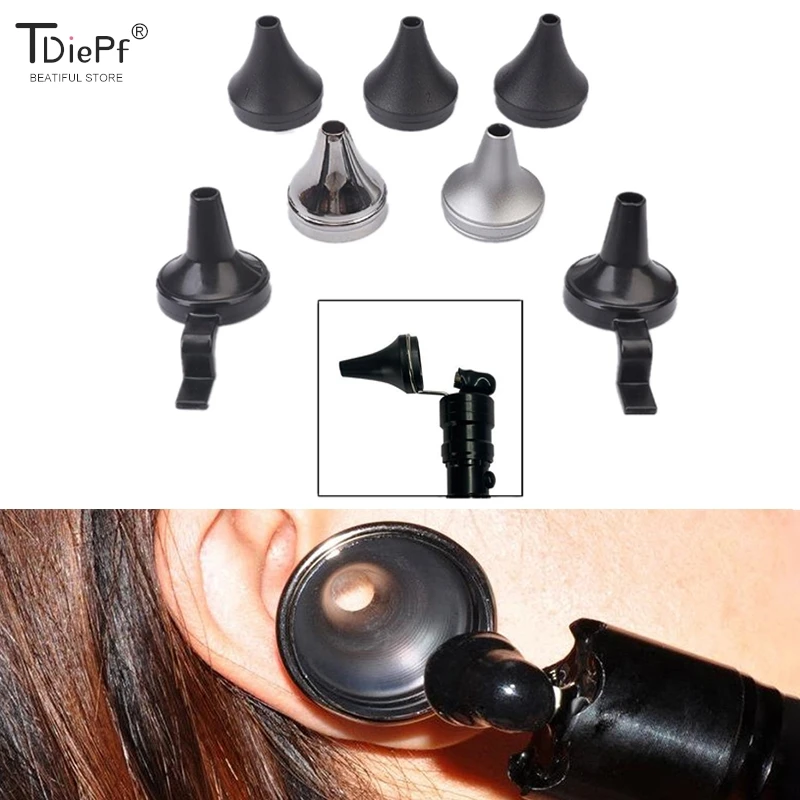 Medical Reusable Adult Child Non Disposable Speculum Earmuff Otoscope Accessory Ear Tip Funnel Nozzle Specula Cone Replacement