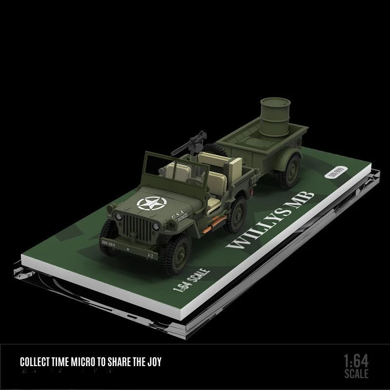 

LTM1:64 Jeep Willys военно-зеленая модель автомобиля из сплава Второй мировой войны Коллекционные Подарочные украшения