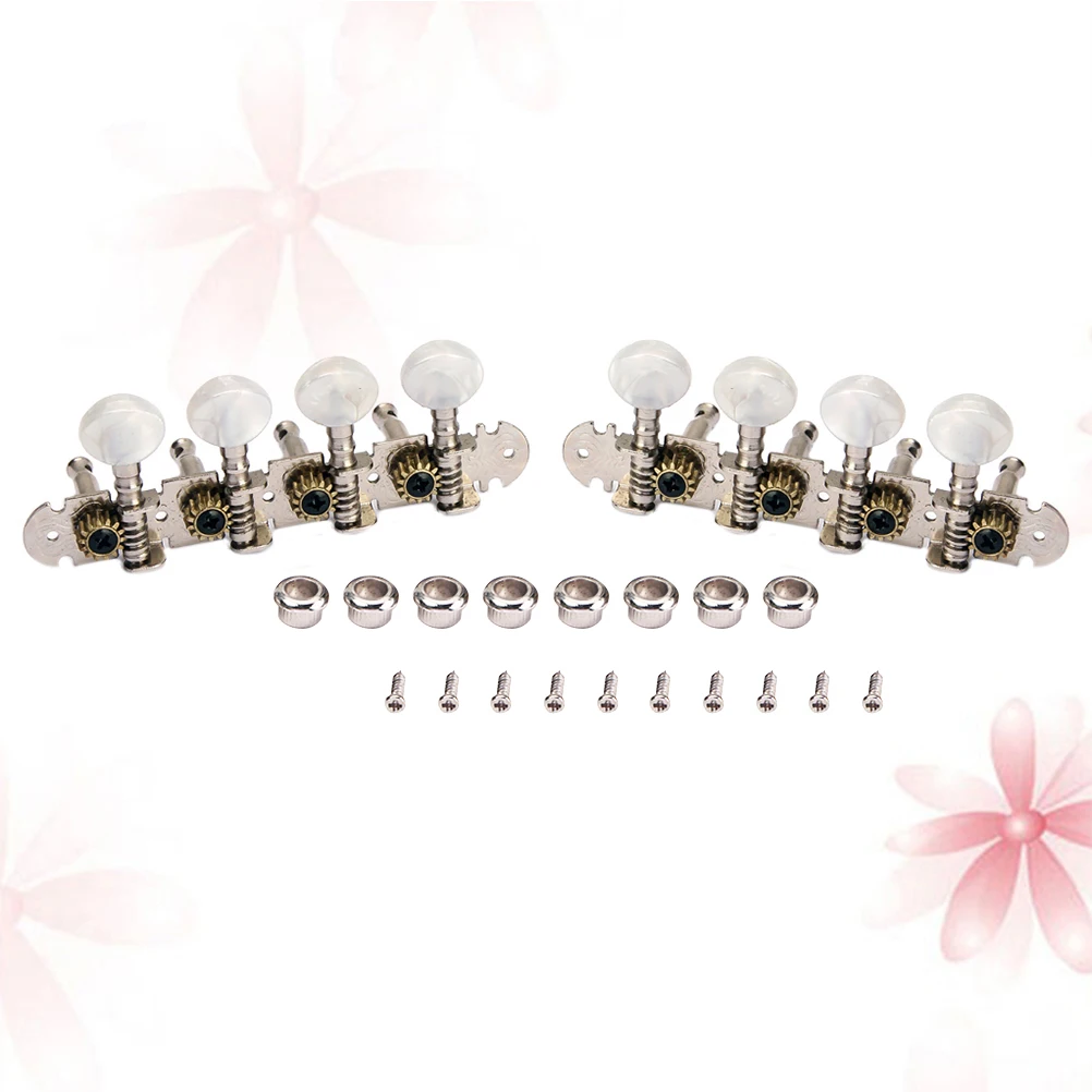 

4 Row Strings Accurate Guitar Pegs Strong Metal Durable Fix Strings Improve Sound Replacement Broken Tuning Machine Heads