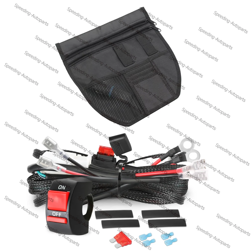 

Suitable for Yamaha Nmax 155 V1/V2 seat lower back storage bag tool bag Motorcycle Under Storage + 2-Lead Wiring Harness Kit