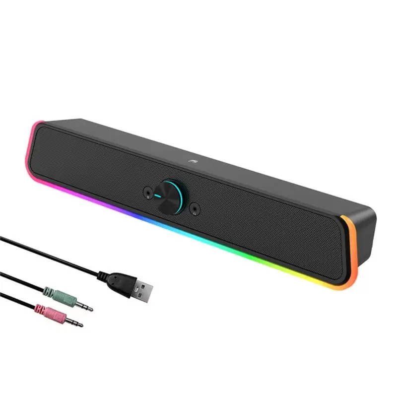 

Эффективные высококачественные проводные настольные компьютерные колонки с микрофоном и сабвуфером для мобильных телефонов