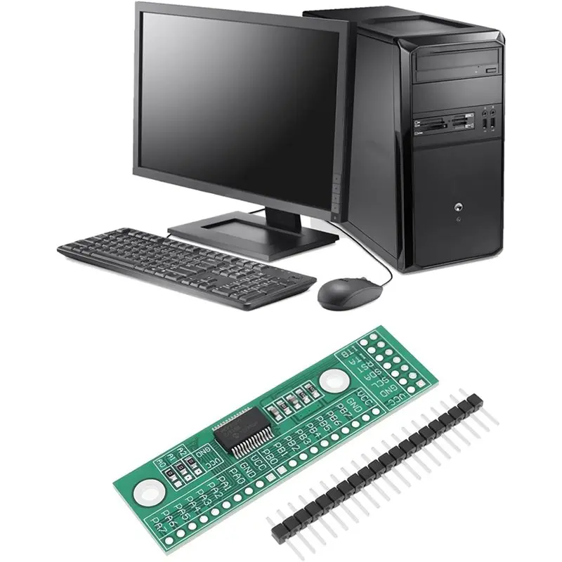 ABIJ-6X 16-Ch IO Expansion Pin Module Board I2C Interface IIC Input Output MCP23017-E/SS For Computer Game Console