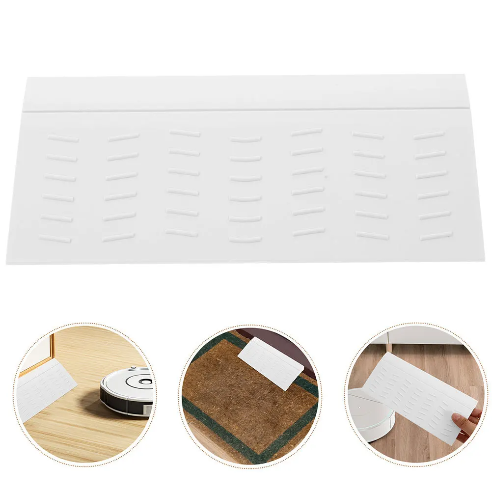 

2pcs Sweeping Robot Ramps Plastic Threshold Ramp For Home Durable Non-Slip Install Door Transitioning Mat Floor