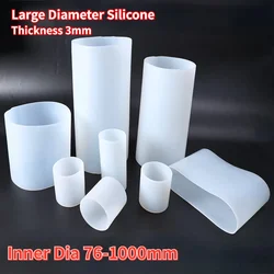 1Meter High Temp Resistant Large Diameter Silicone Rubber Soft Hose Oversize Pipe Tube Inner Dia 76-1000mm Thickness 3mm