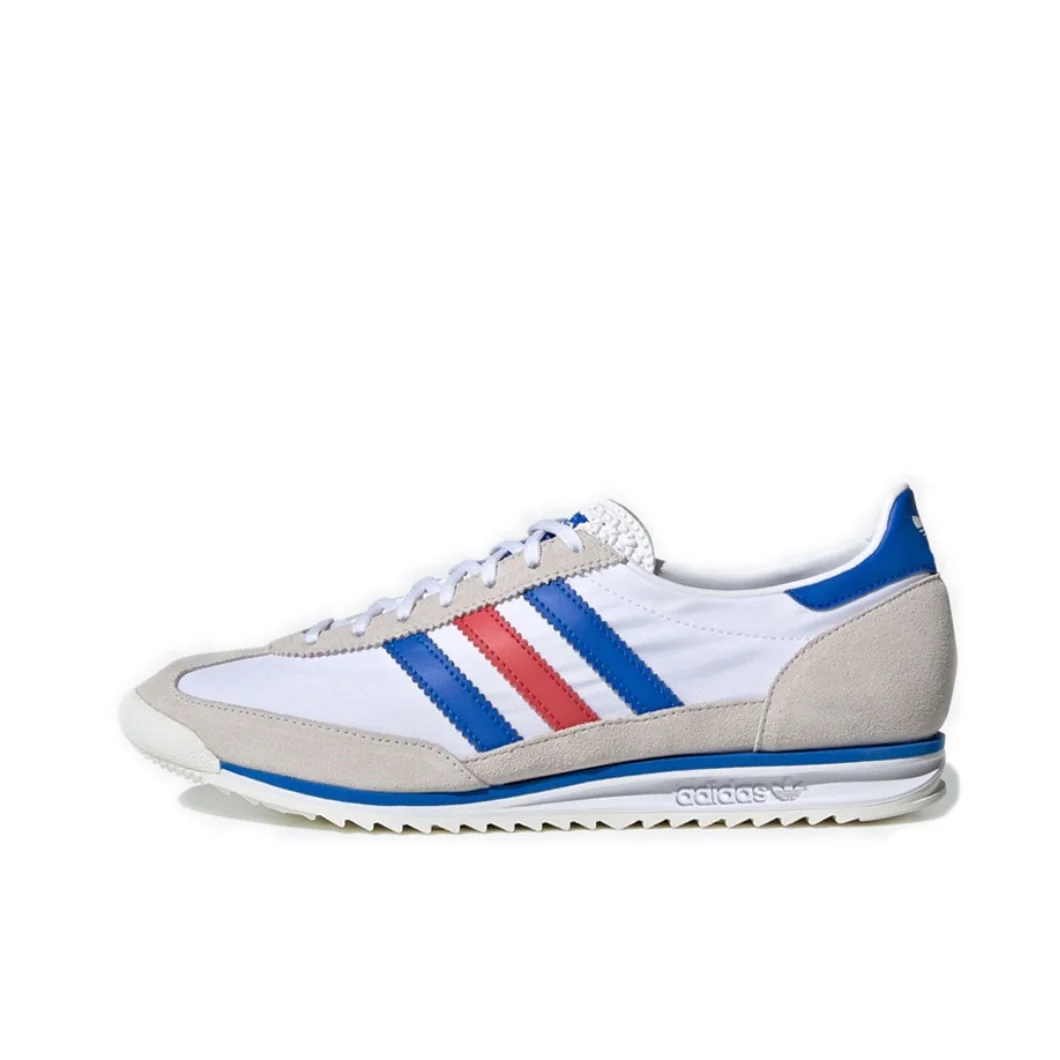 adidas   originals SL 72 OG Men's and women's comfortable versatile casual low-top running shoes white grey