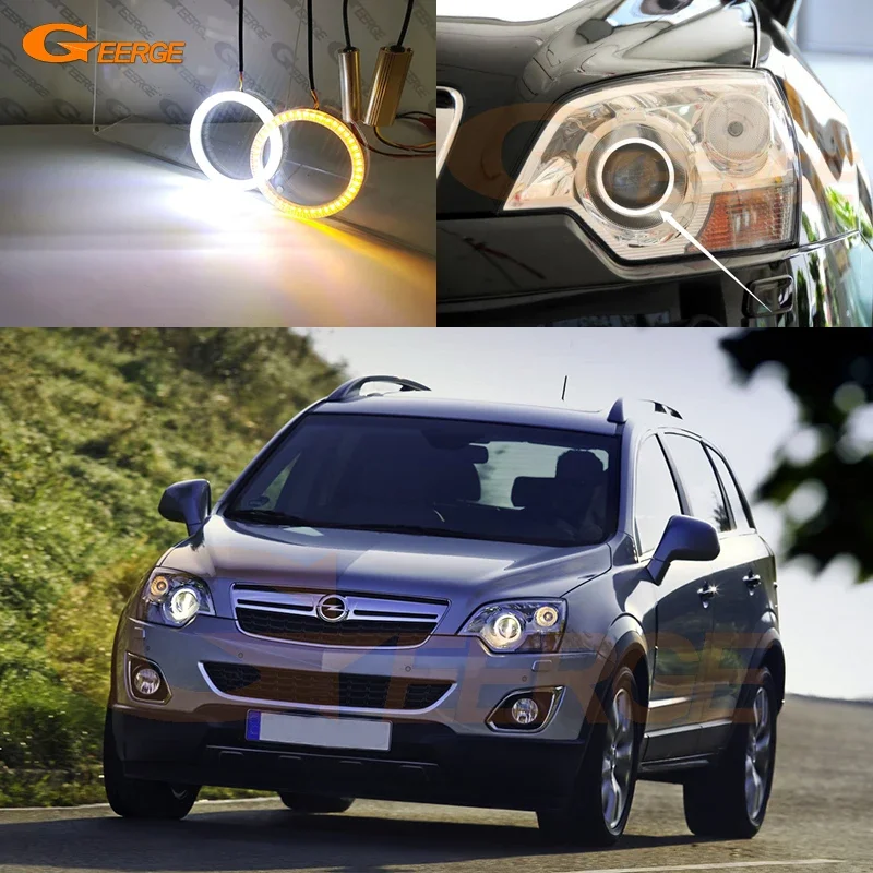 

Для Opel Antara 2007 2008 2009 2011 2012 2013 2014 2015 Ультра яркий дневной свет указателя поворота SMD LED Angel Eyes Kit Halo Rings