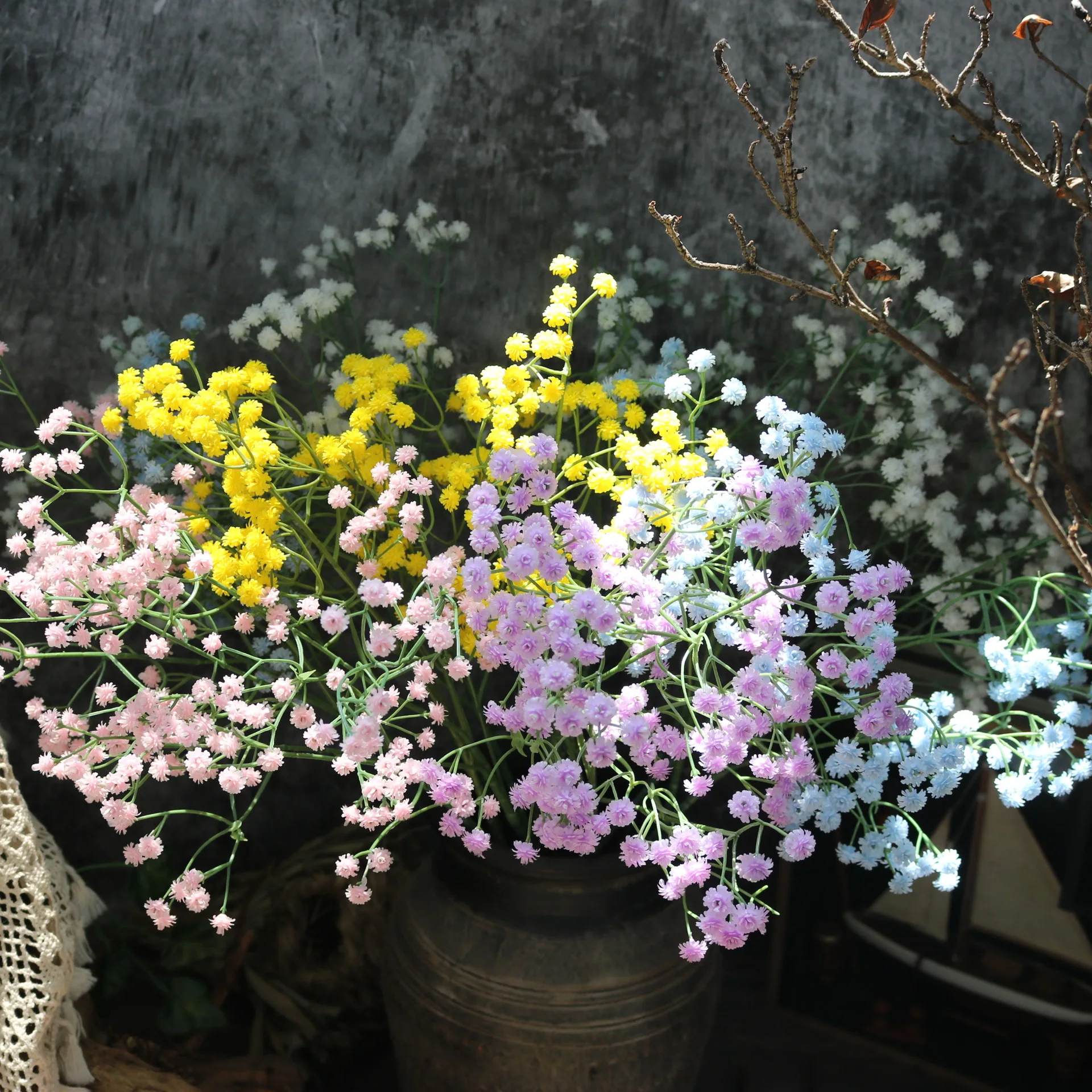 

Nordic Soft Glue 60cm Starry Sky Simulation Flower Wedding Photography Prop Home Model Room Decoration Flower