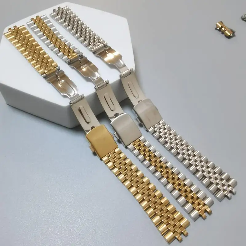 18mm 19mm 20mm 21mm 22mm acciaio inossidabile 316L cinturino universale curvo con cinturino per orologio Jubilee adatto per orologio SKX RLX