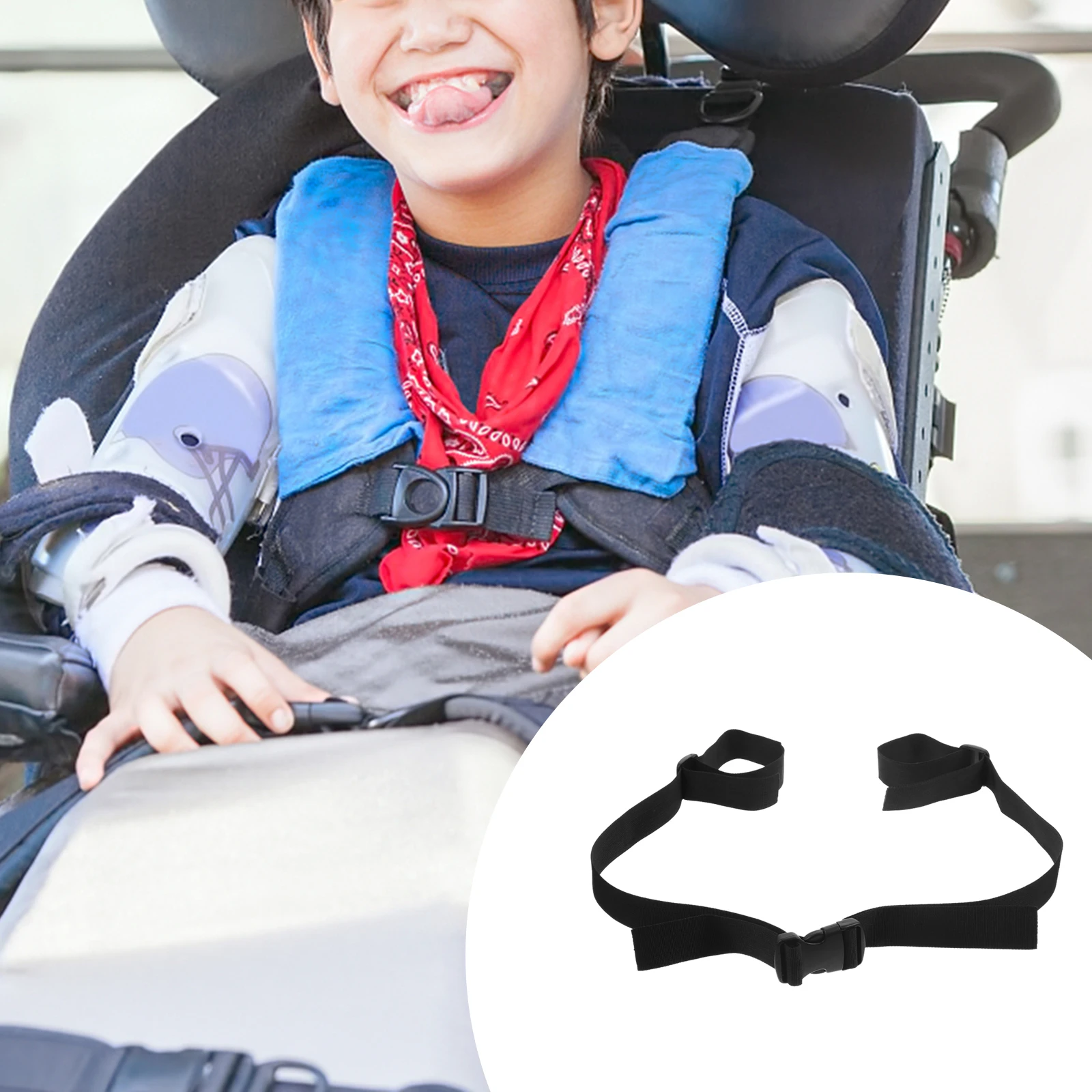 

Wheelchair Straps Safety for Elderly Fixed Patient Adjustable Design Durable Craftsmanship Practical Convenient Use