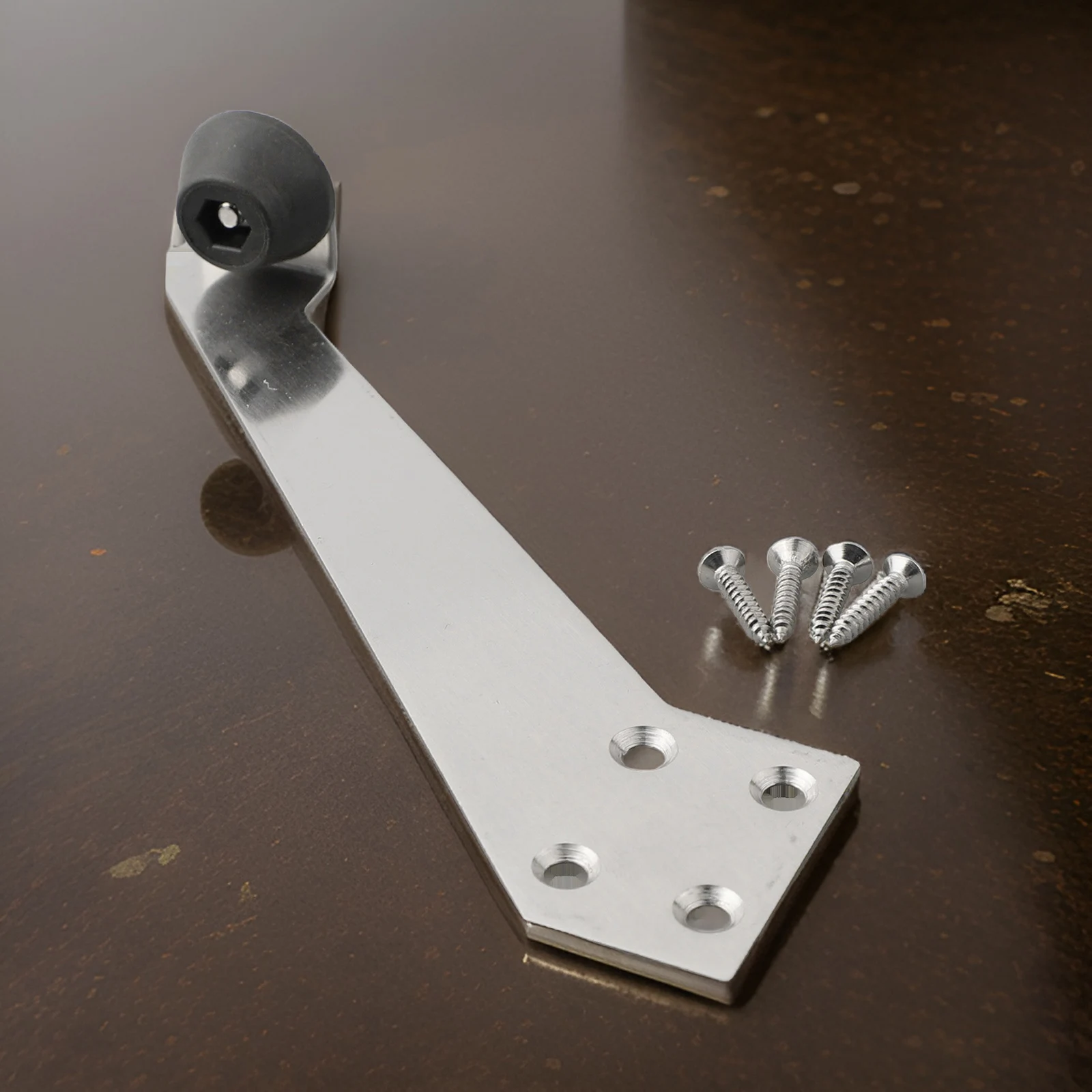 Stainless Steel Door Buffer with Mute Rubber Tip to Reduce Noise and Protect Walls on Swing Doors and Entry Doors