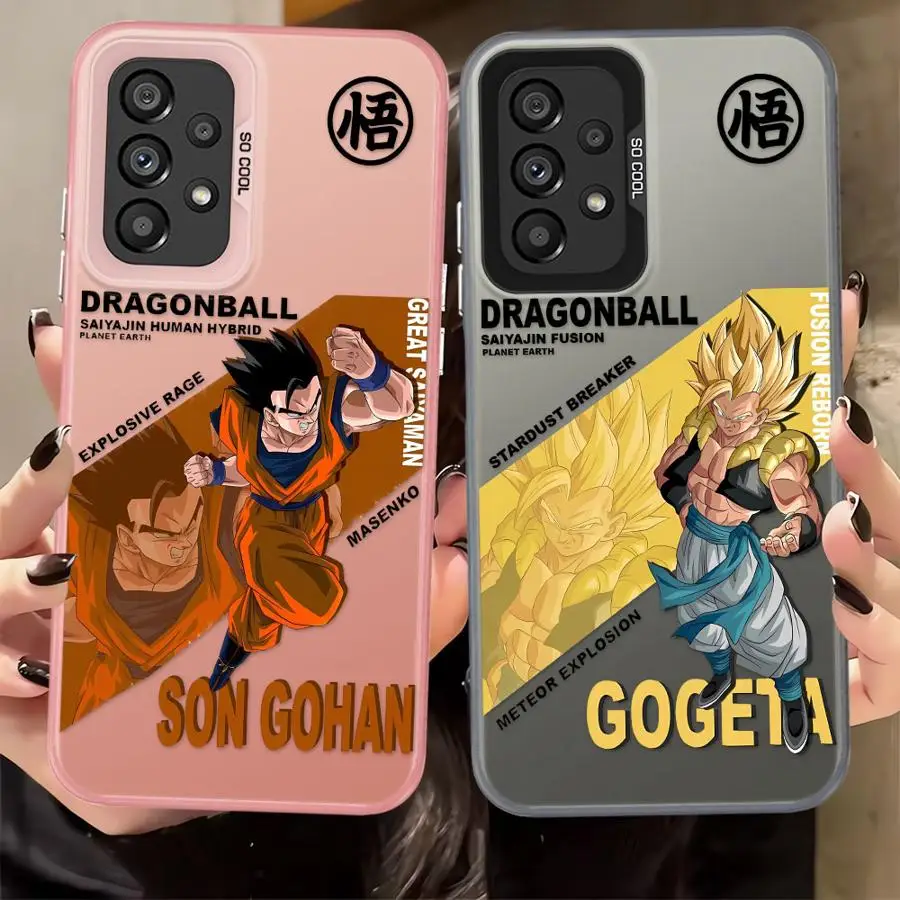 حافظة لهاتف سامسونج جالاكسي A15 A13 A25 A32 A14 A16 A34 A12 A24 A23 A17 غطاء ناعم اليابان لعبة دراغون بول سون جوهان جوكو