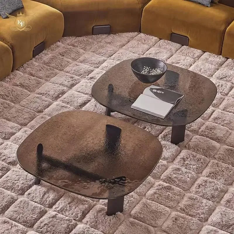 for Coffee table, Italian furniture, modern style, tempered glass table top, stainless steel base, suitable for living room