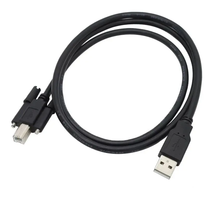 USB 2.0 Version Printing Cable With Screw Hole For Fixing USB Printer A Male To B Male Extension Cable Panel Cable 1.5M 3M 5M
