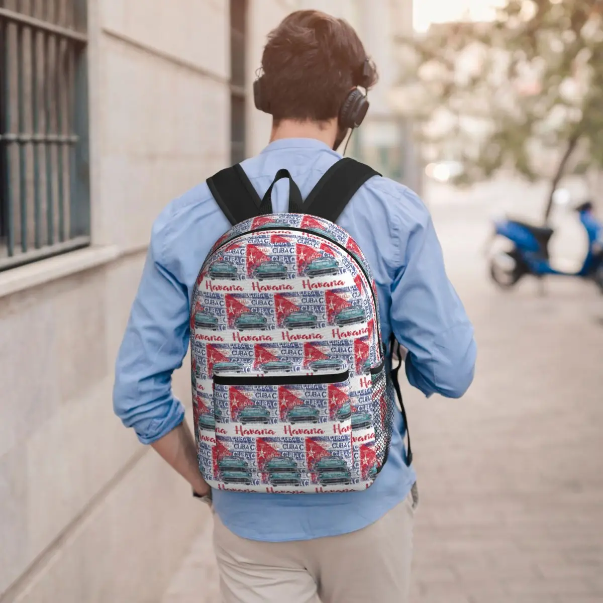 Cuba Cuban Havana Flag Gift Student Backpack School Bag Hiking Travel Daypack for Boys Girls Bookbag Shoulder Bags