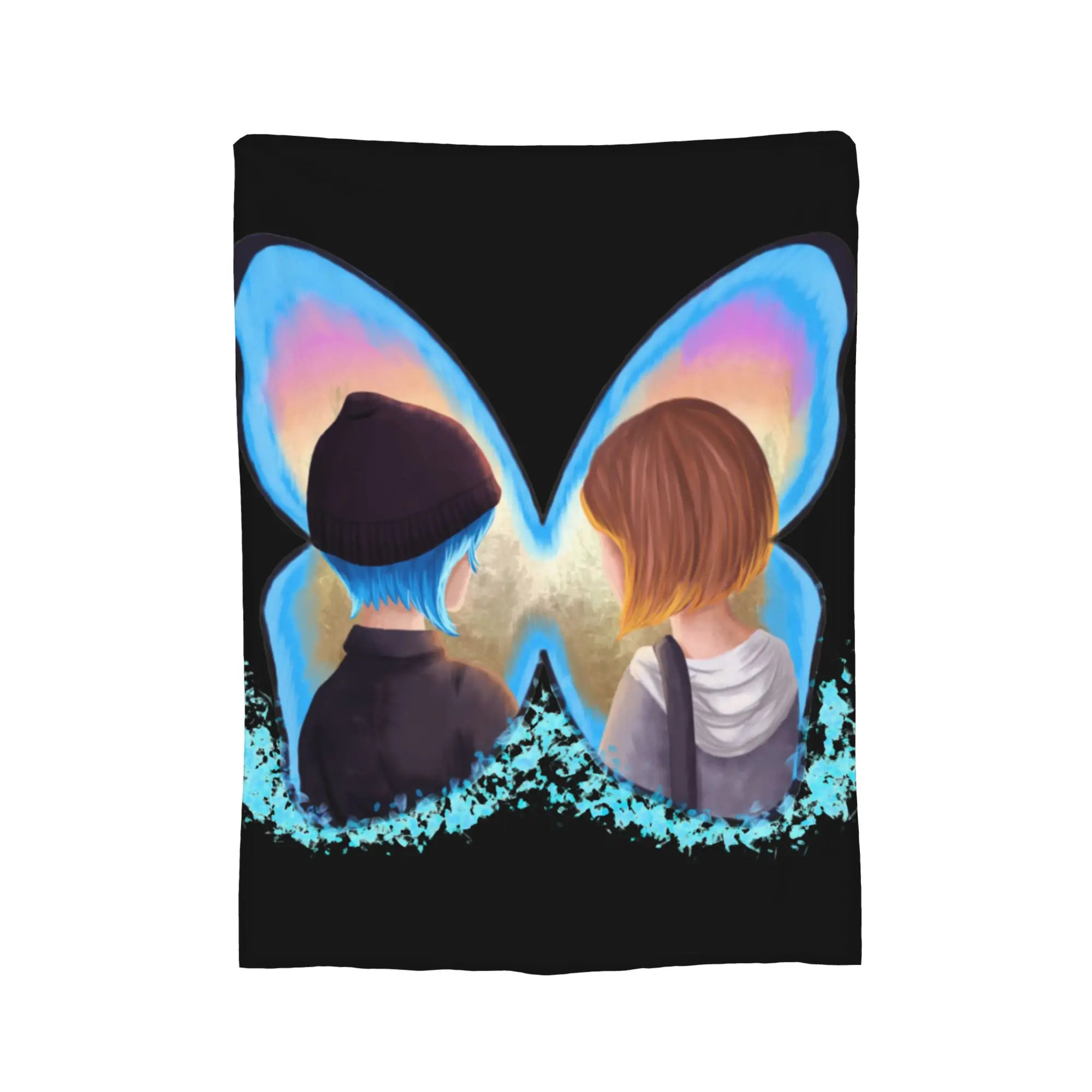 

Вязаное флисовое одеяло-плед Untitled Life is Strange, теплое покрывало для путешествий на самолете