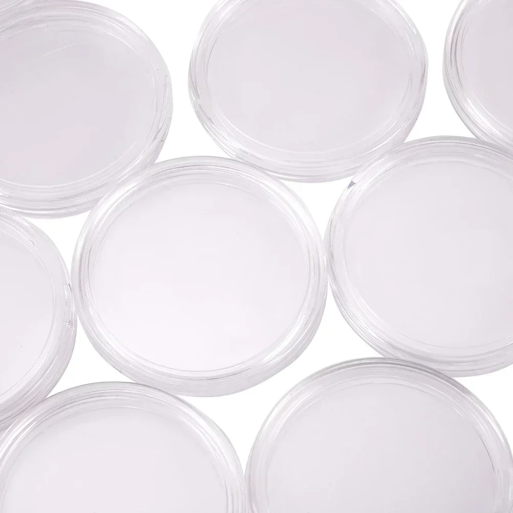 30PCS Coin Capsule Container Clear Holder Capsule Case For Silver Eagle 1Oz Coin Protector Coin Capsules Storage 40.6mm