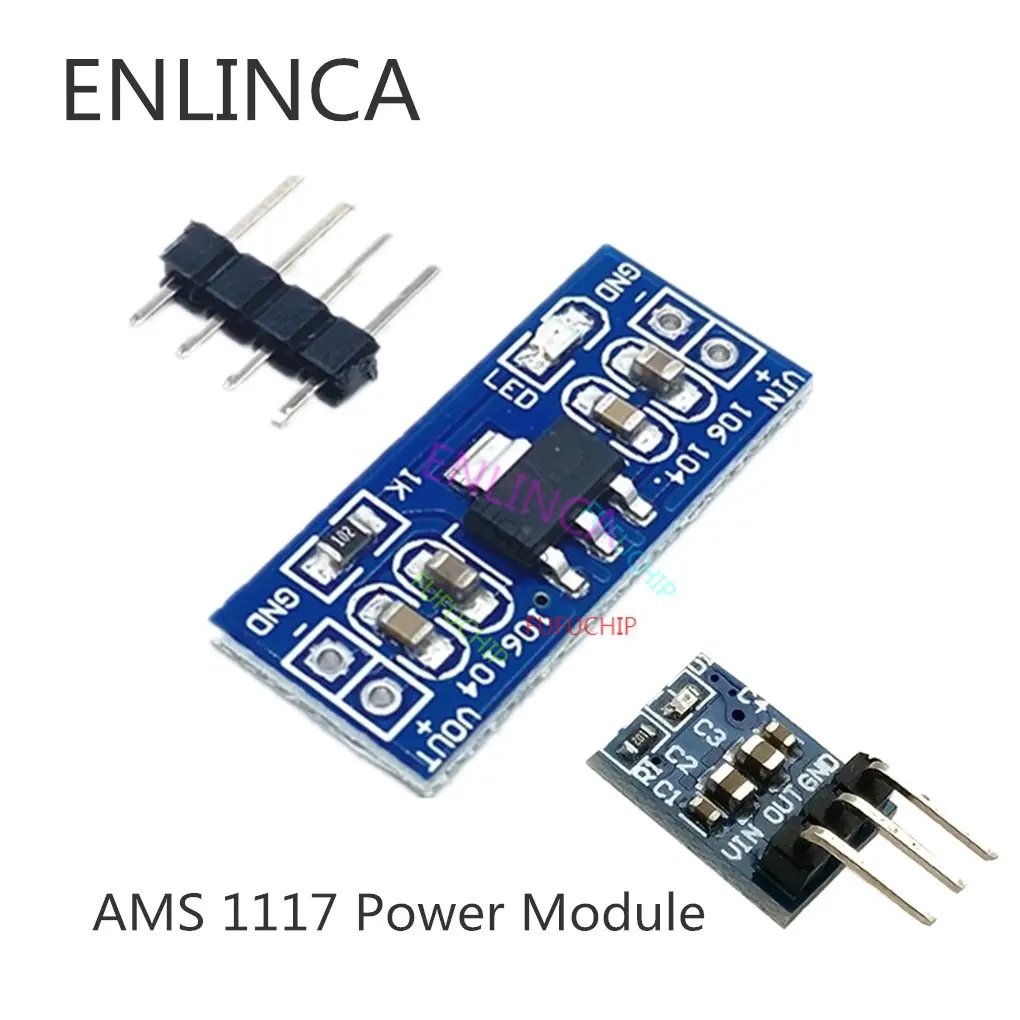 5pcs/lot LM1117 AMS1117 3.3V 4.5-7V Turn 3.3V DC-DC Step Down Power Supply Module for  Raspberry Pi