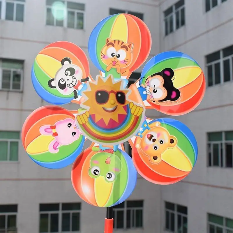 F62d 20 Spinners viento para patio césped globo dibujos animados del toy