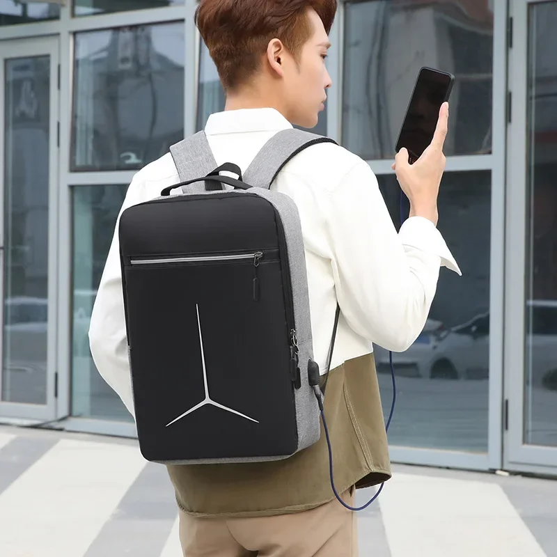 Anti Theft USB Waterproof Hard Shell EVA Laptop Backpack Business Travel Motorcycle Rucksack for Men Fashion view 5