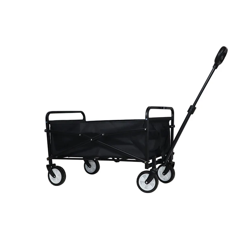

Outdoor camping mini cart foldable camp four-wheel mini pull grocery shopping express fishing