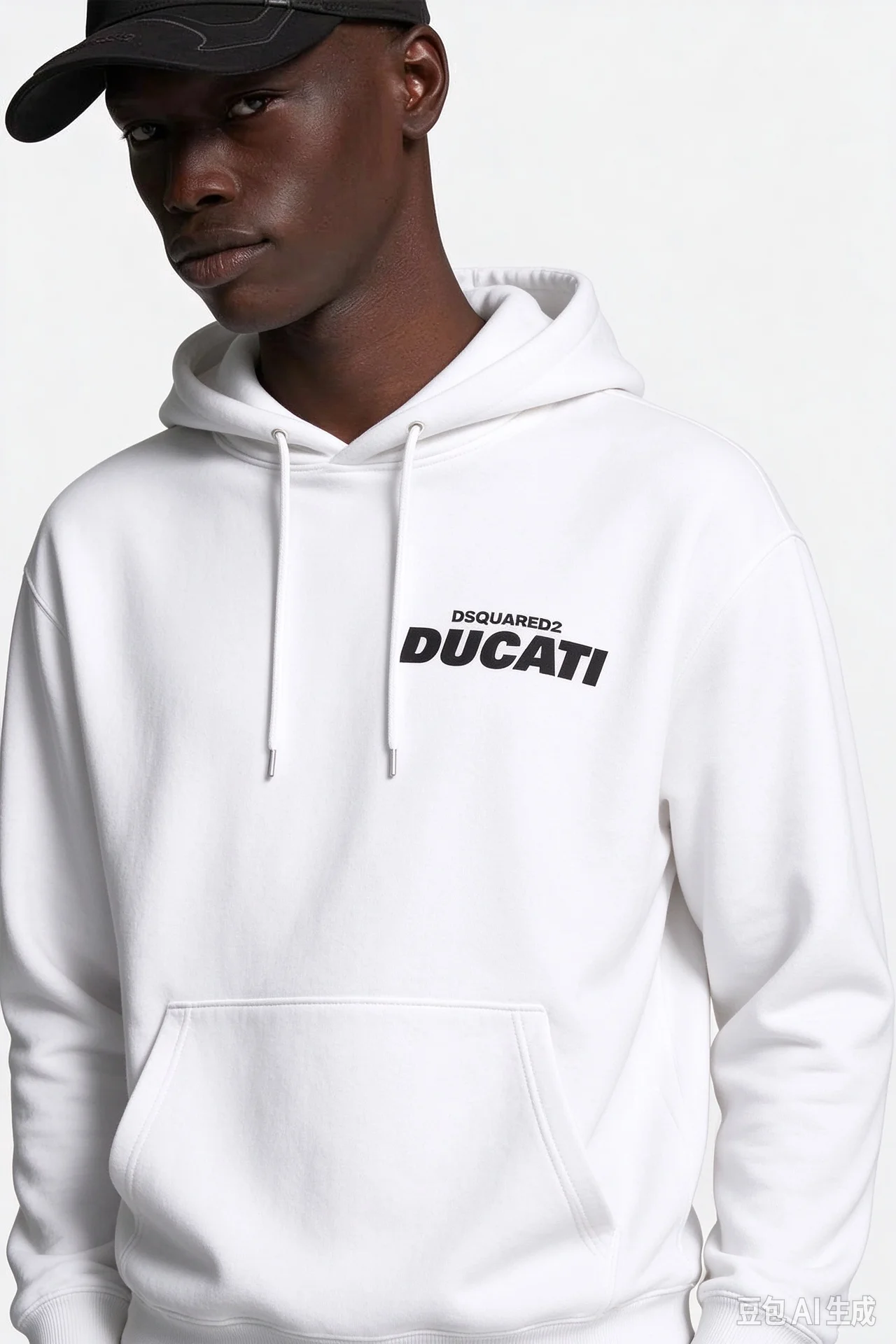 Men Motorcycle Ducati Style Letter Print Hoodie Unisex Front Graphic Pullover Sweatshirt Casual Streetwear Long Sleeve Hooded