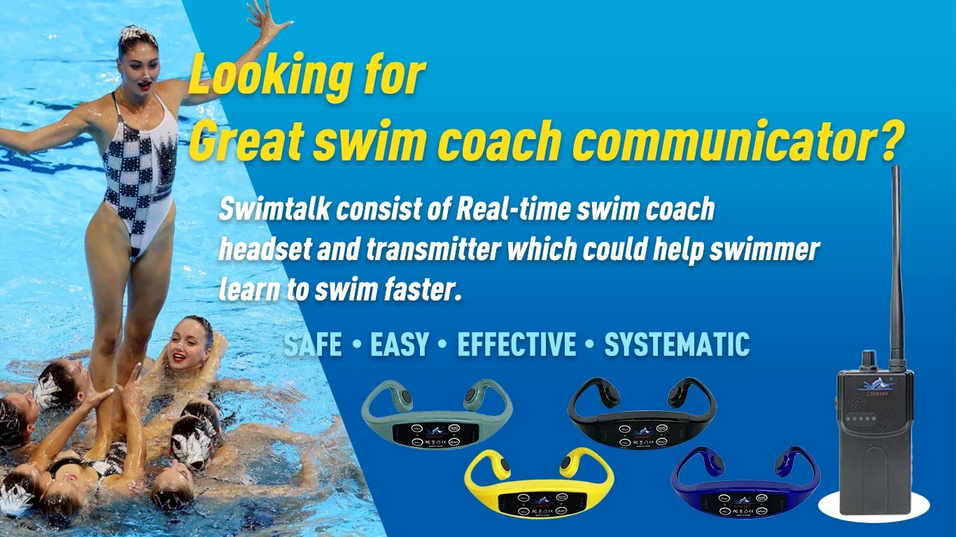 FM Wireless Transmission Swim Training System 1 H800 Audio BT Transmitter and Waterproof Headset 10 H904 Bone Conduction Headset